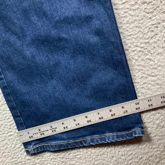 Find your Aura Jeans Womens 22 Avg Blue Med Wash High Rise Boot Cut Denim Rodeo - Picture 9 of 16